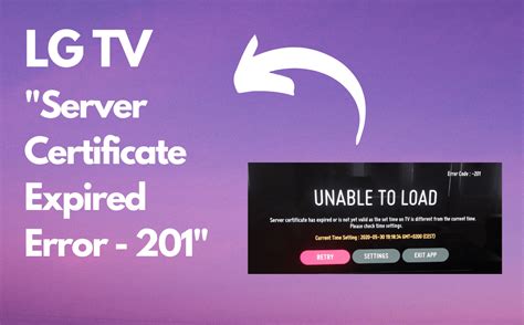 How to Fix ERRSSLVERSIONORCIPHERMISMATCH. . Server certificate has expired lg tv